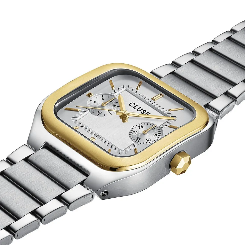 Montre Cluse Quadrus Multifonction Argenté