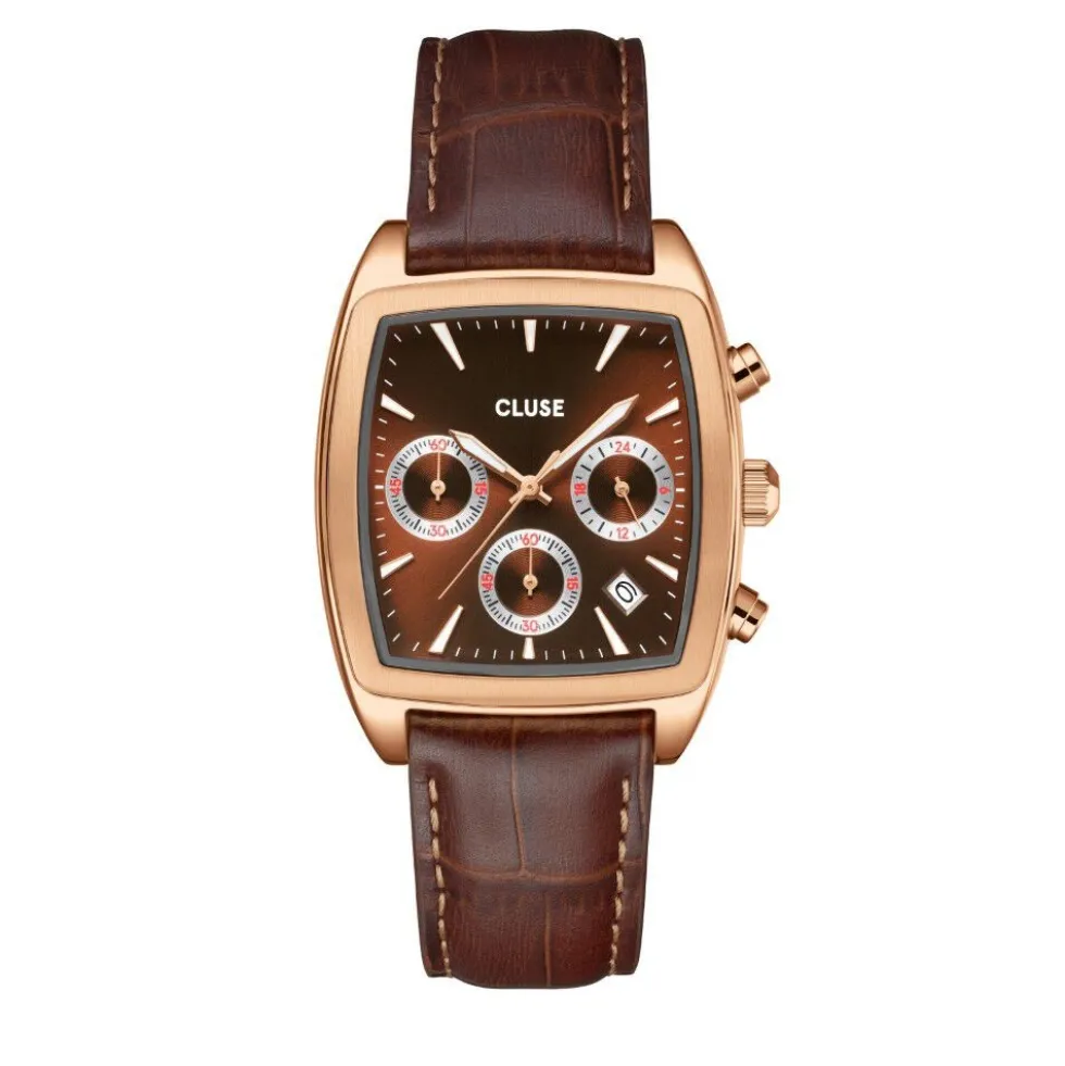 Montre Cluse Quartaut Chrono Marron
