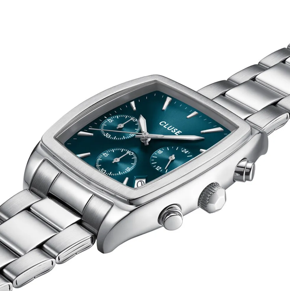 Montre Cluse Quartaut Chrono Bleu