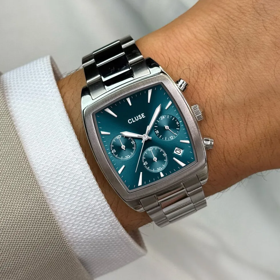 Montre Cluse Quartaut Chrono Bleu