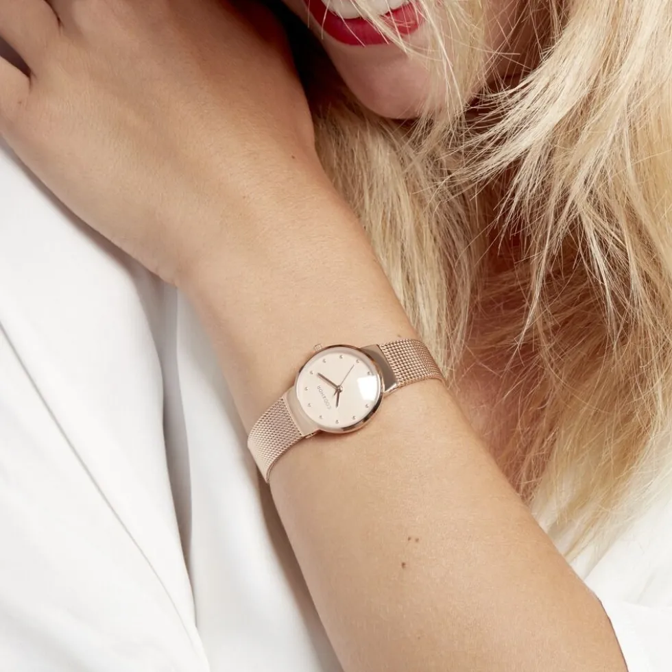 Montre Codhor Fleur Doré Rose