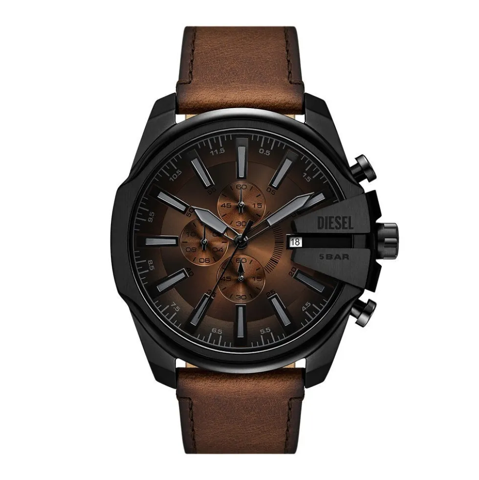 Montre Diesel Mega Chief Slim Marron