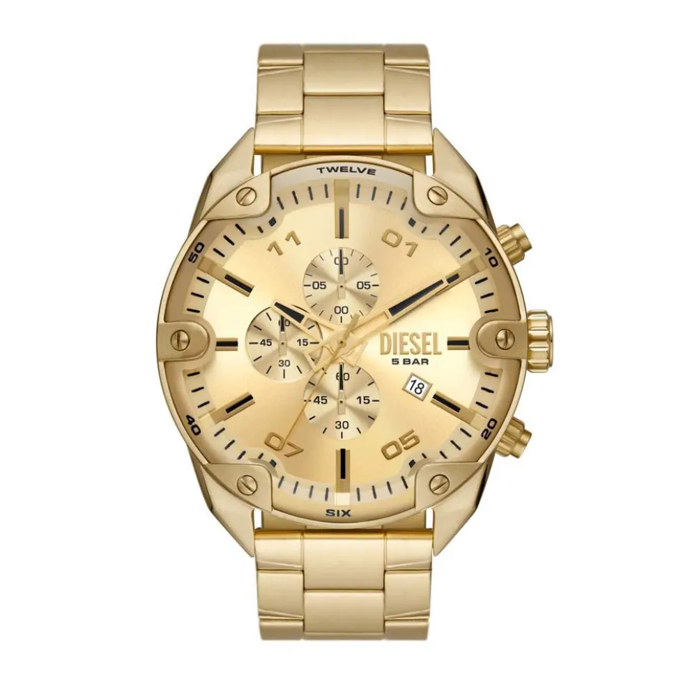 Montre Diesel Spiked Doré