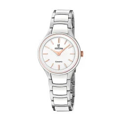 Montre Festina Ceramic Bimatiere Blanc