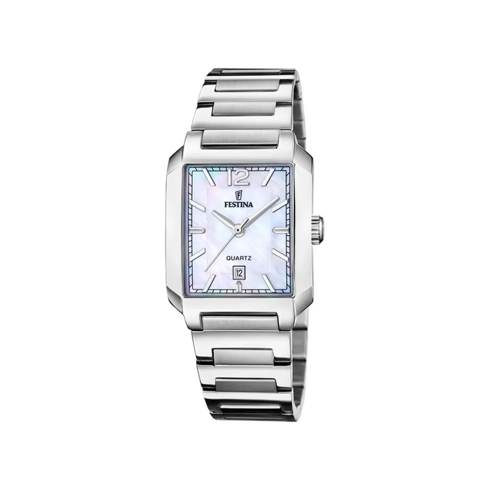 Montre Festina On The Square Nacre Blanche