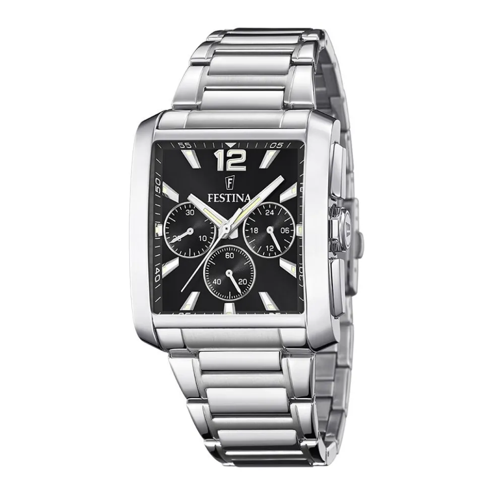 Montre Festina On The Square Chrono Noir