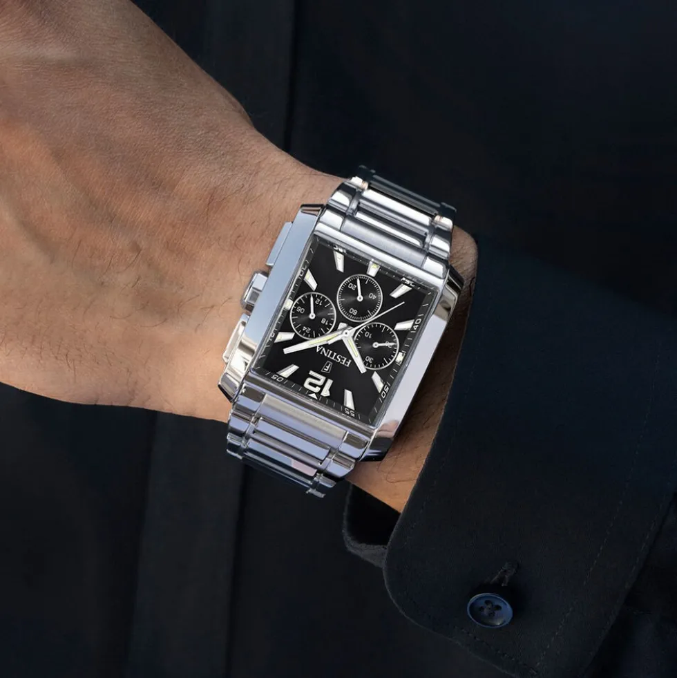 Montre Festina On The Square Chrono Noir