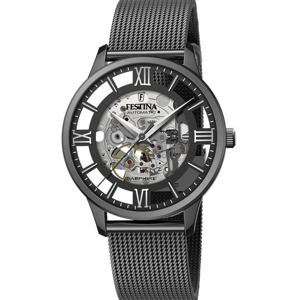 Montre Festina Squelette Blanc