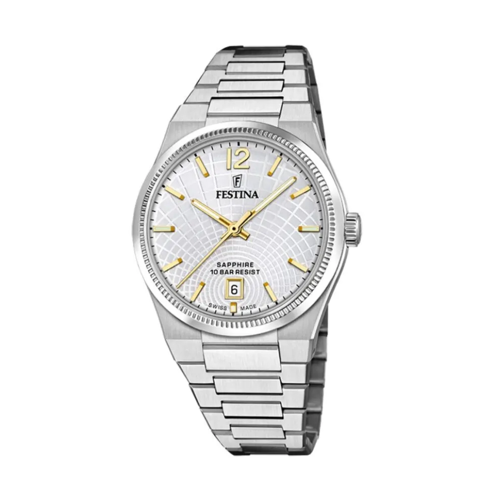 Montre Festina Swiss Made 35 Argenté