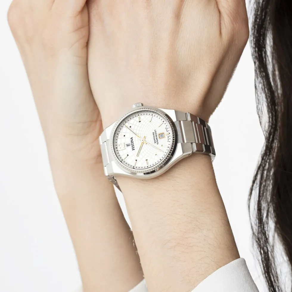 Montre Festina Swiss Made 35 Argenté