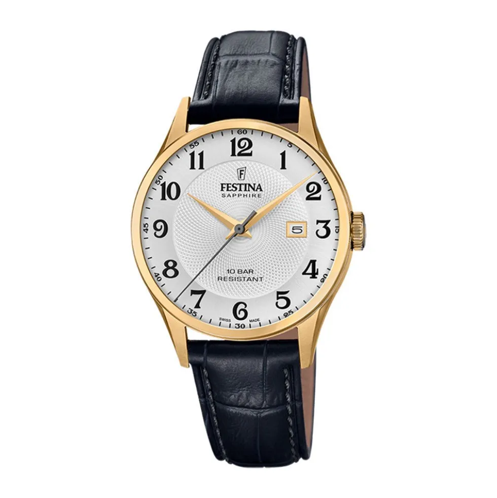 Montre Festina Swiss Made 40 Argenté