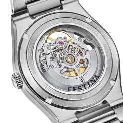 Montre Festina Swiss Made Automatic Squelette 40 Argenté