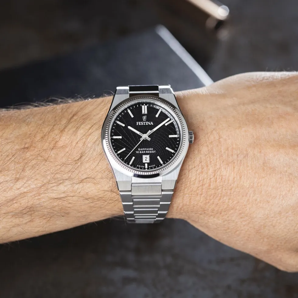 Montre Festina Swiss Made 40 Noir