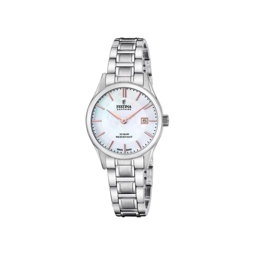 Montre Festina Swiss Made 29 Nacre Blanche