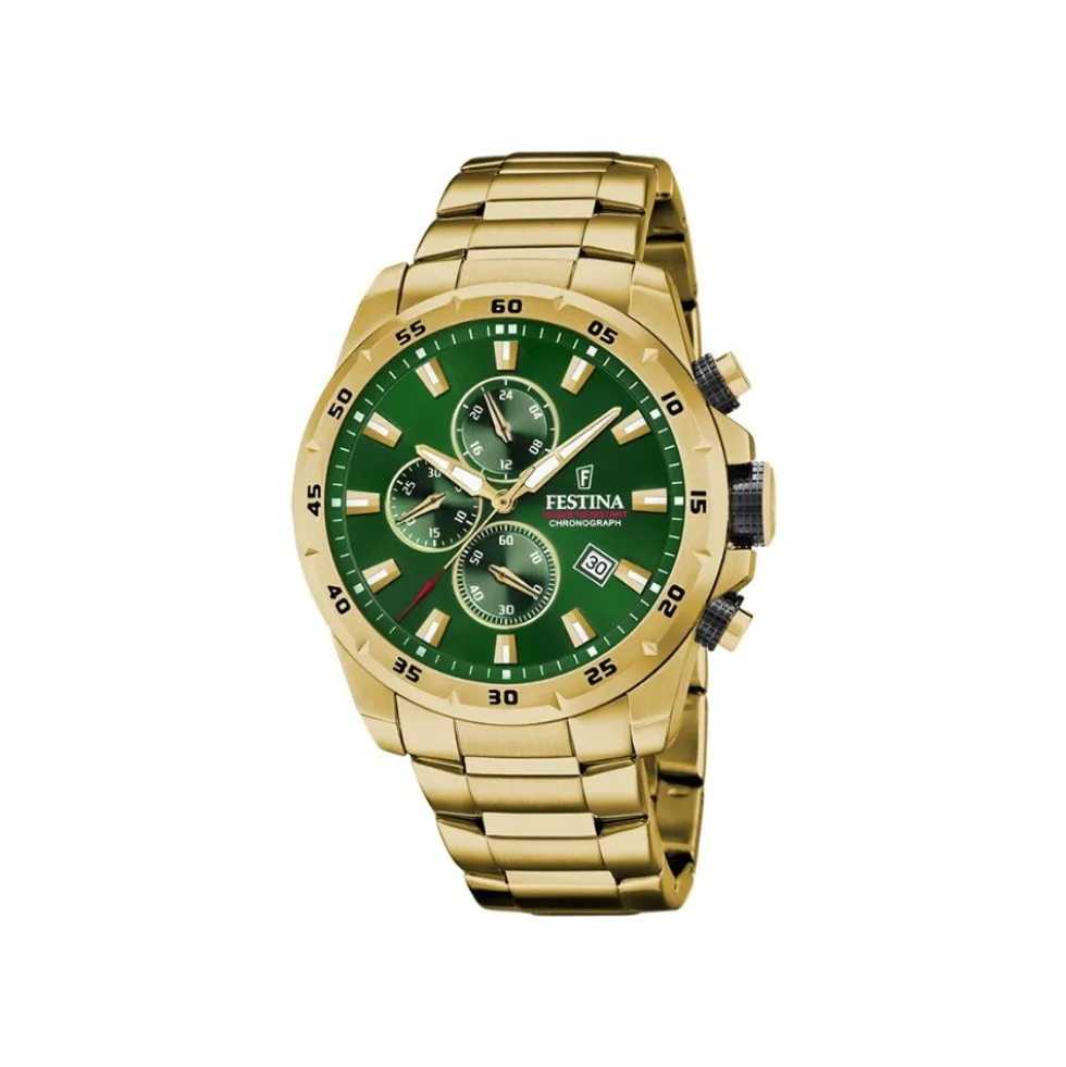 Montre Festina Timeless Chronograph Vert