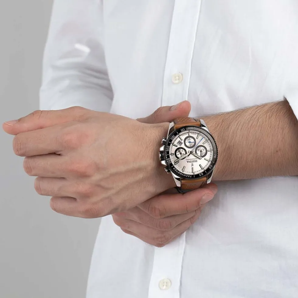 Montre Festina Timeless Chronographe Blanc