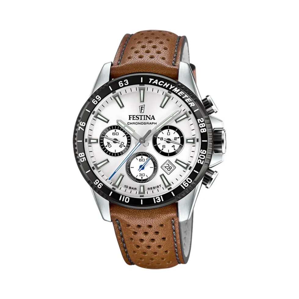 Montre Festina Timeless Chronographe Blanc