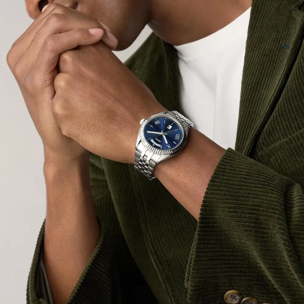 Montre Fossil Campbell Bleu