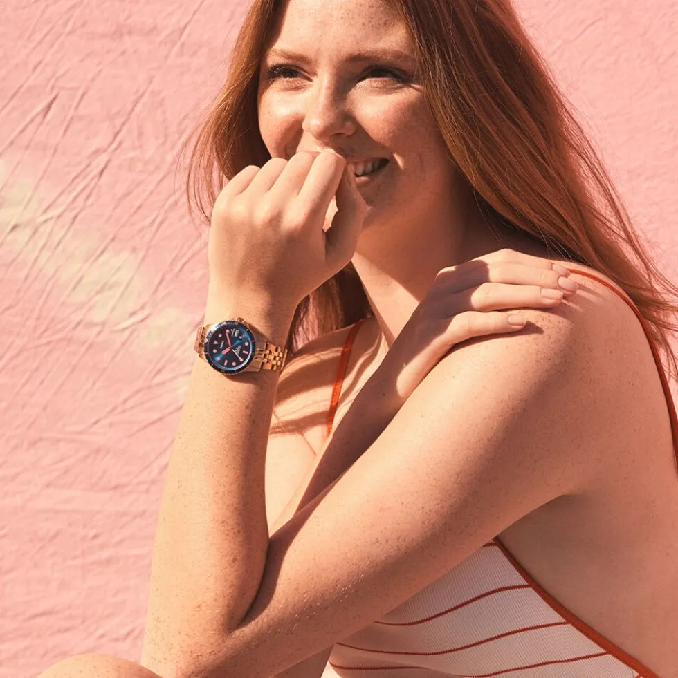 Montre Fossil Fb 01- Bleu