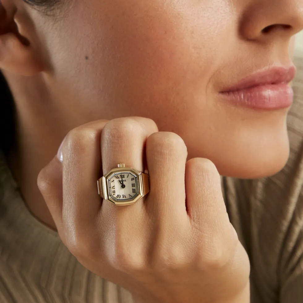 Montre Fossil Harlow Watch Ring Crème