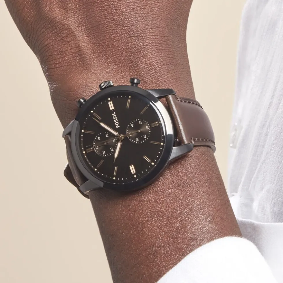 Montre Fossil Townsman Chrono Noir