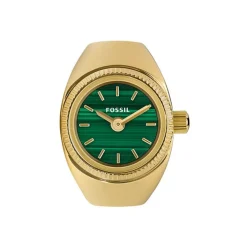 Montre Fossil Watch Ring Vert