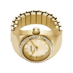 Montre Fossil Watch Ring Doré