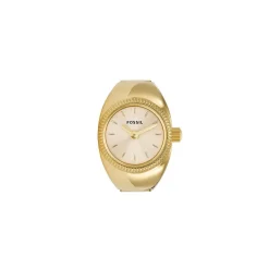 Montre Fossil Watch Ring Doré