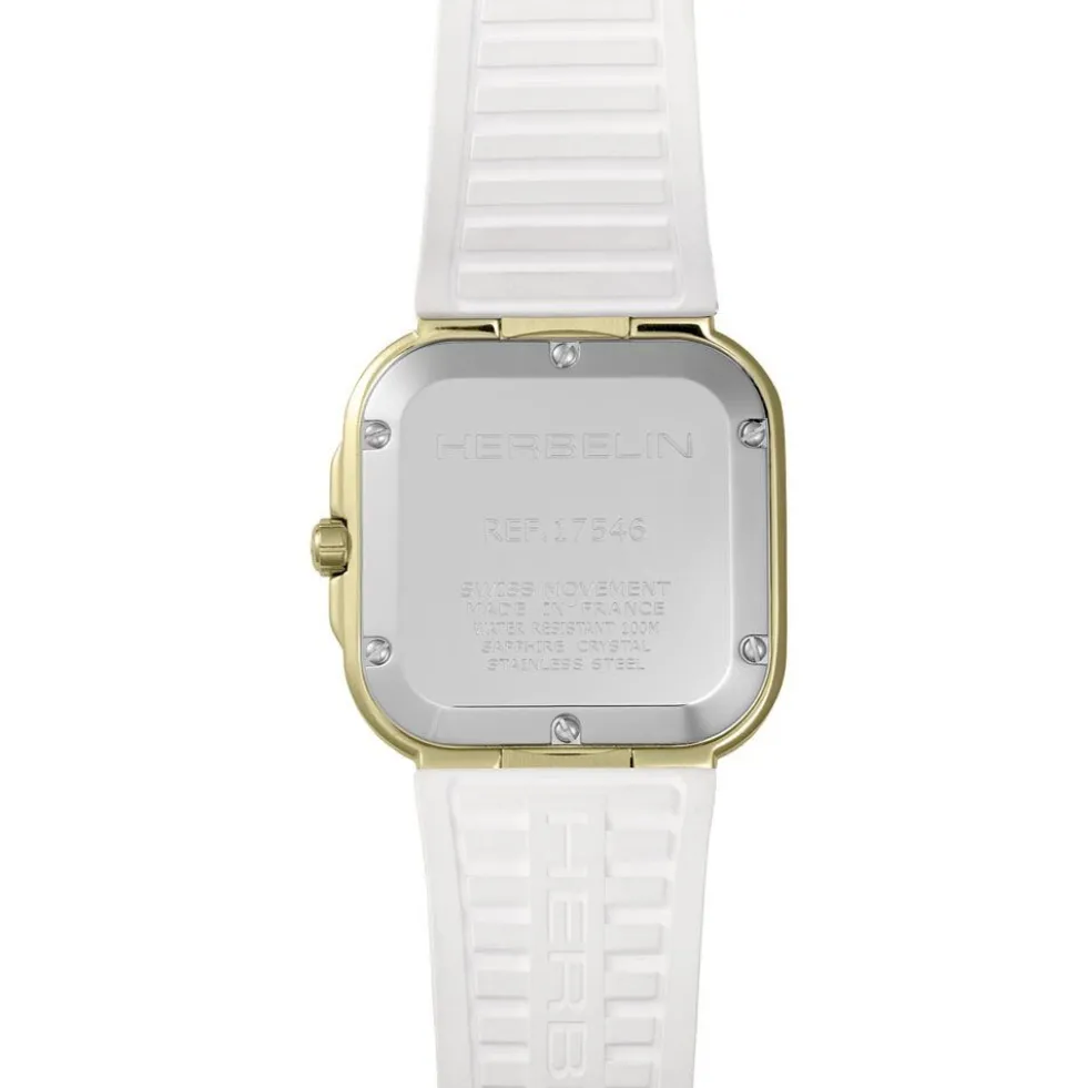 Montre Herbelin Cap Camarat Square Nacre Blanche