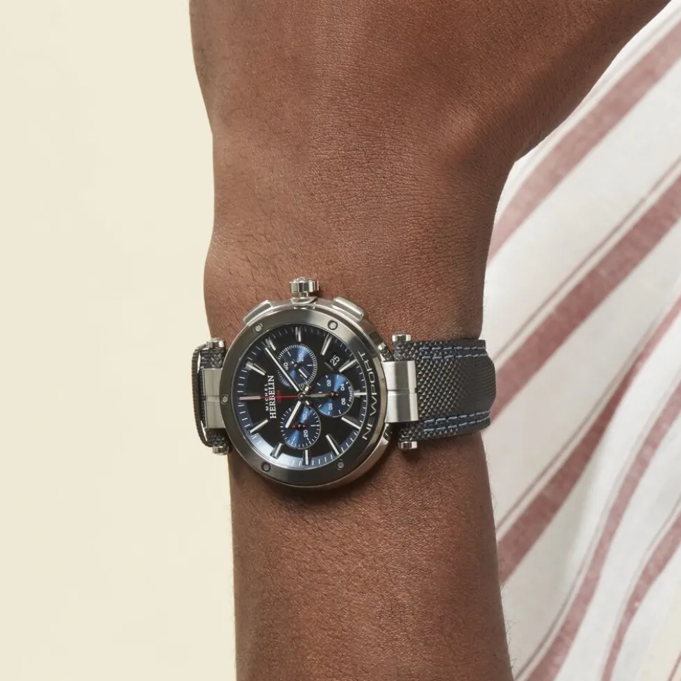 Montre Herbelin Newport Chrono Noir Et Bleu