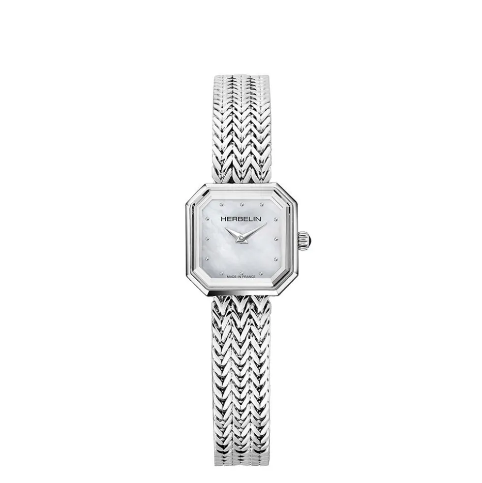Montre Herbelin Octogone Nacre Blanche