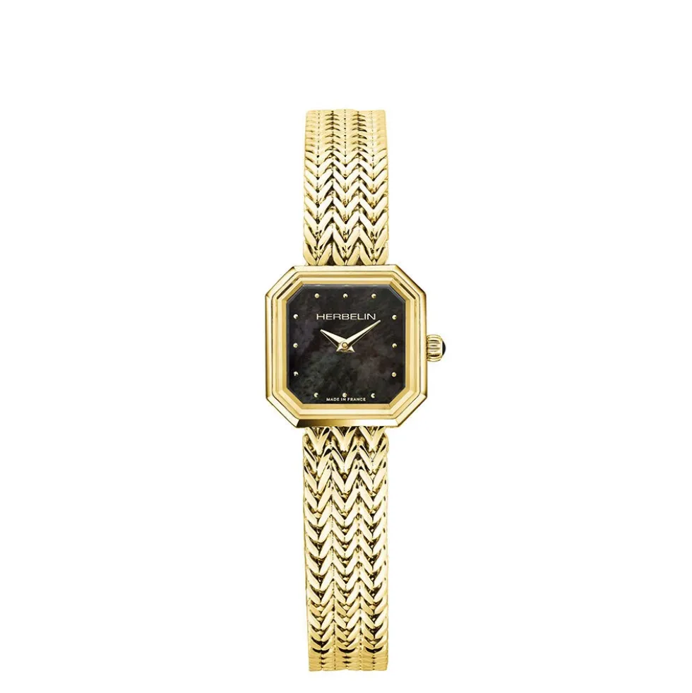Montre Herbelin Octogone Nacre Noire