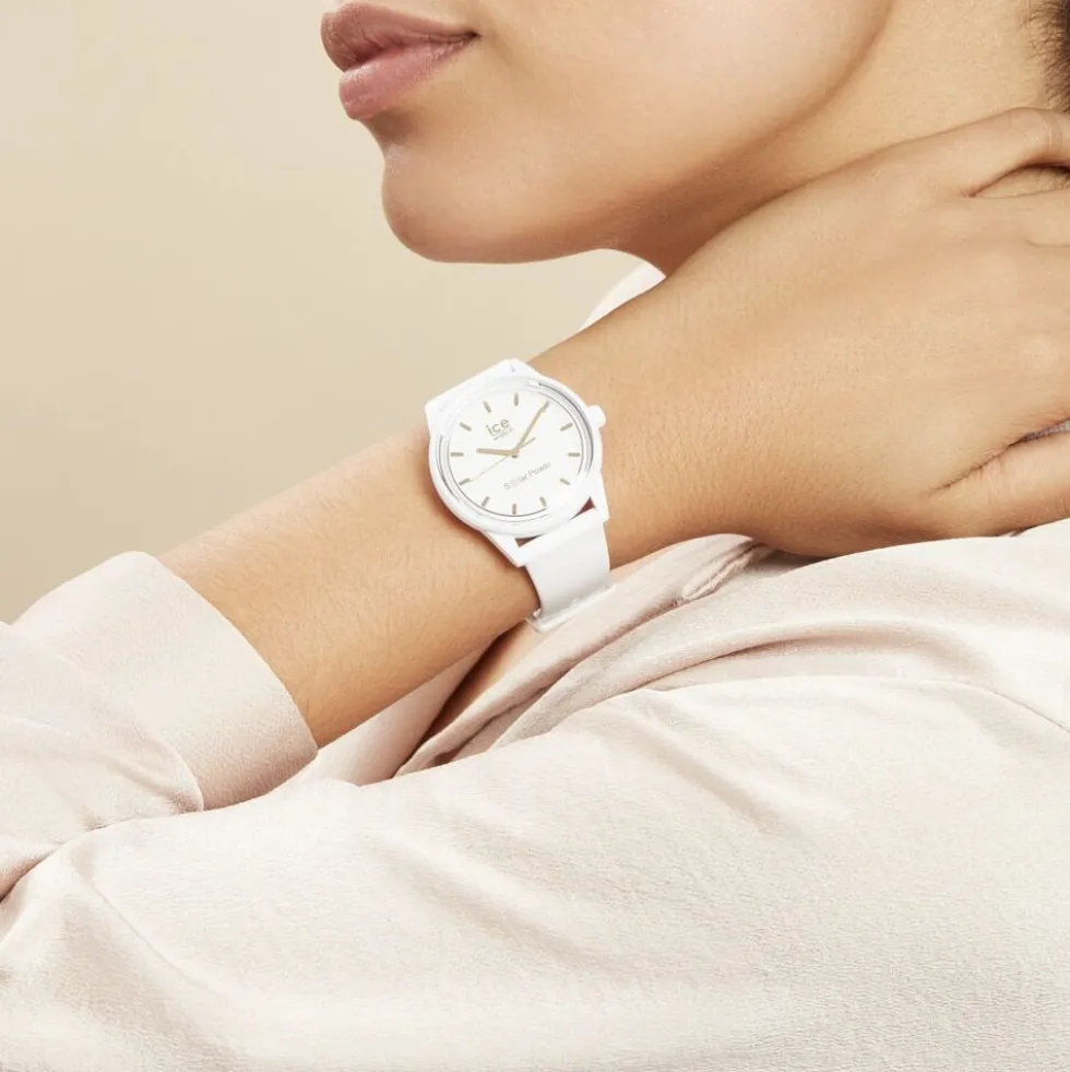 Montre Ice Watch Solar Power Blanc