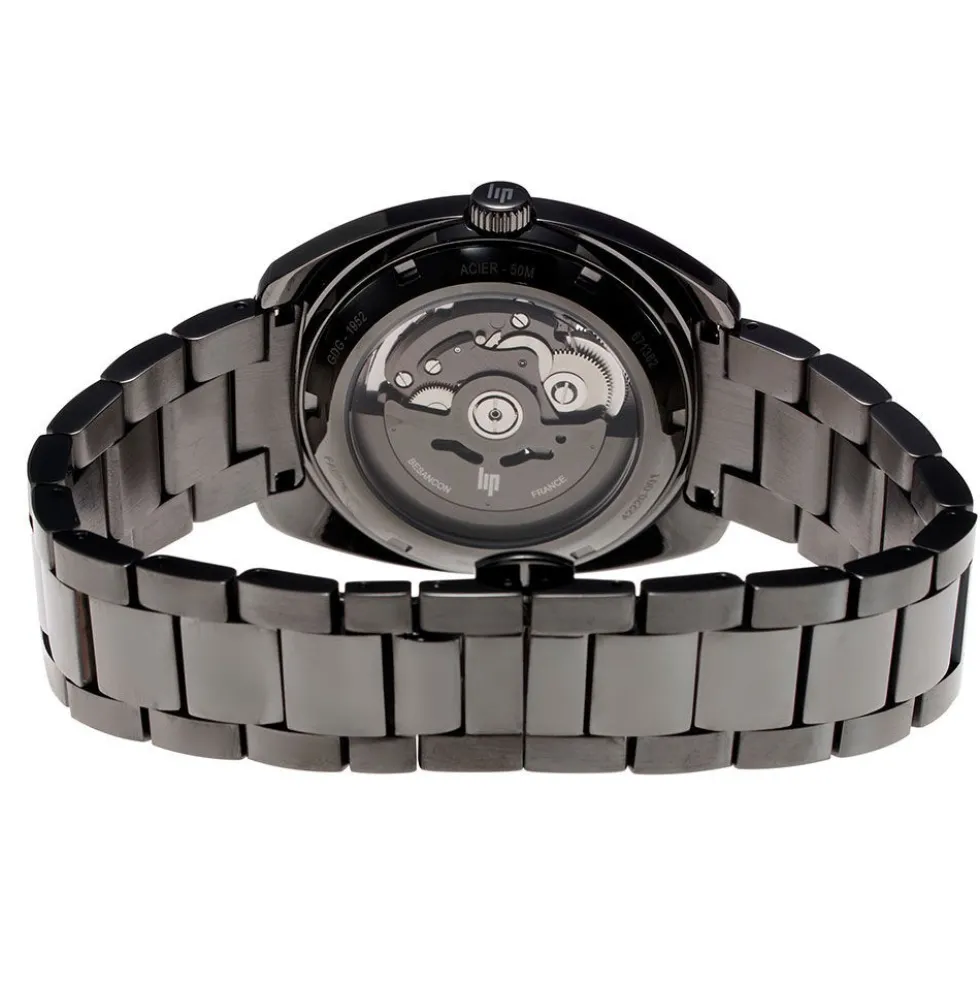 Montre Lip General De Gaulle Auto Squelette Gris