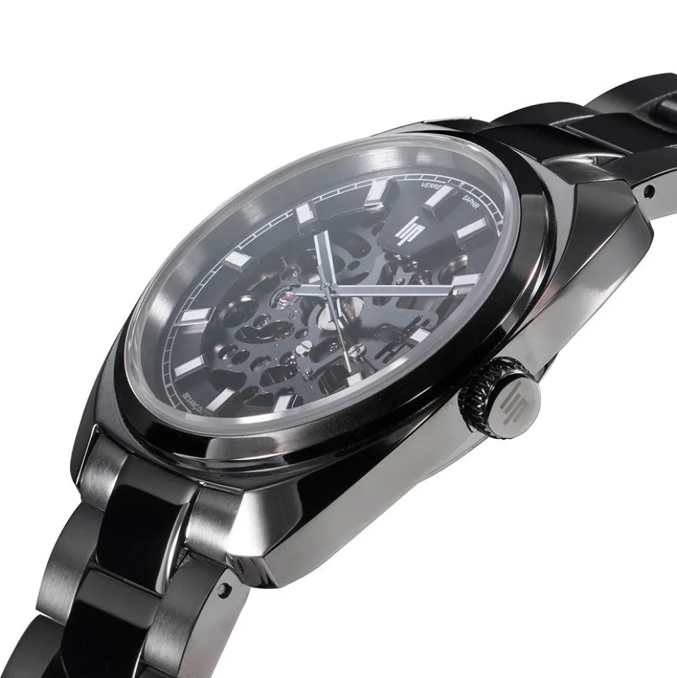 Montre Lip General De Gaulle Auto Squelette Gris