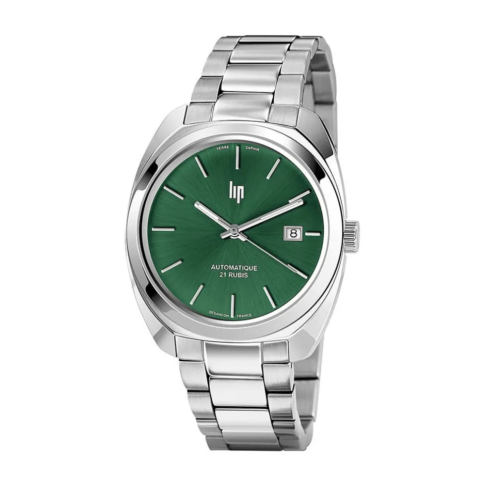 Montre Lip General De Gaulle Auto 39 Vert