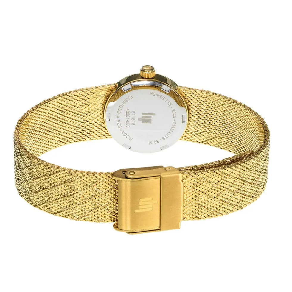 Montre Lip Henriette Diamant Nacre Noire