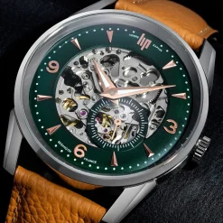 Montre Lip Himalaya Squelette Vert