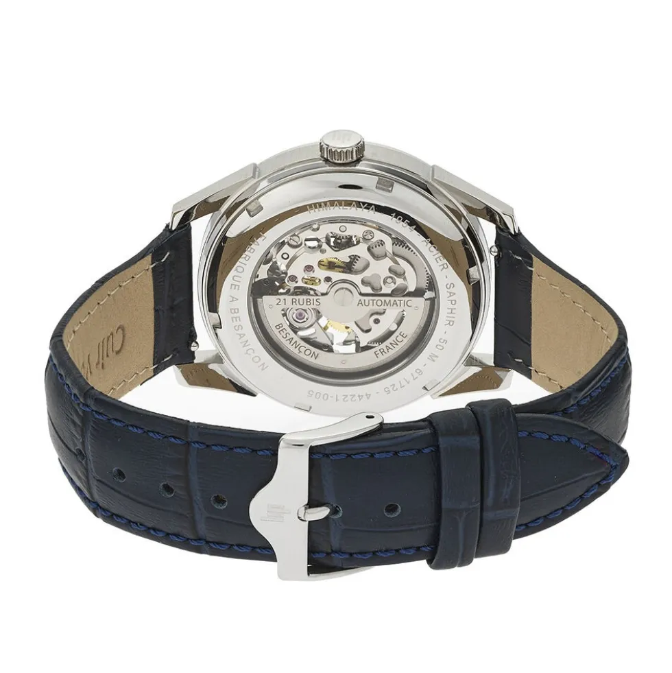 Montre Lip Himalaya Squelette Bleu