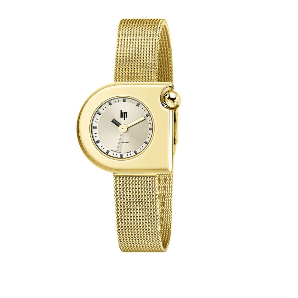 Montre Lip Mach 2000 Mini Moon Doré