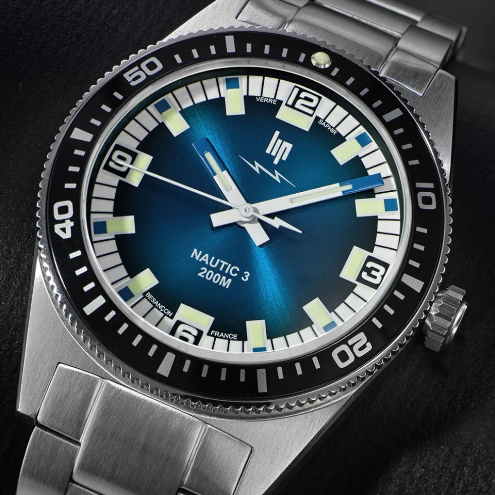Montre Lip Nautic 3 Bleu
