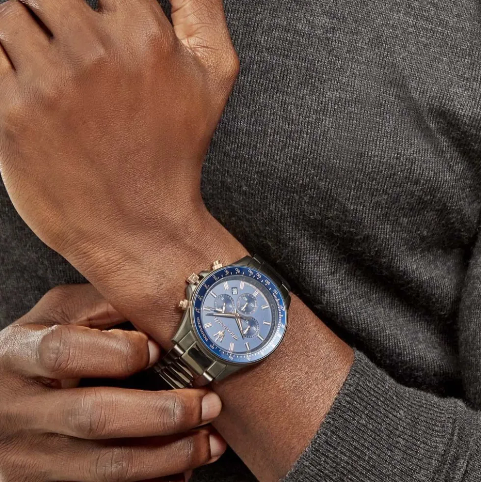 Montre Maserati Sfida Bleu