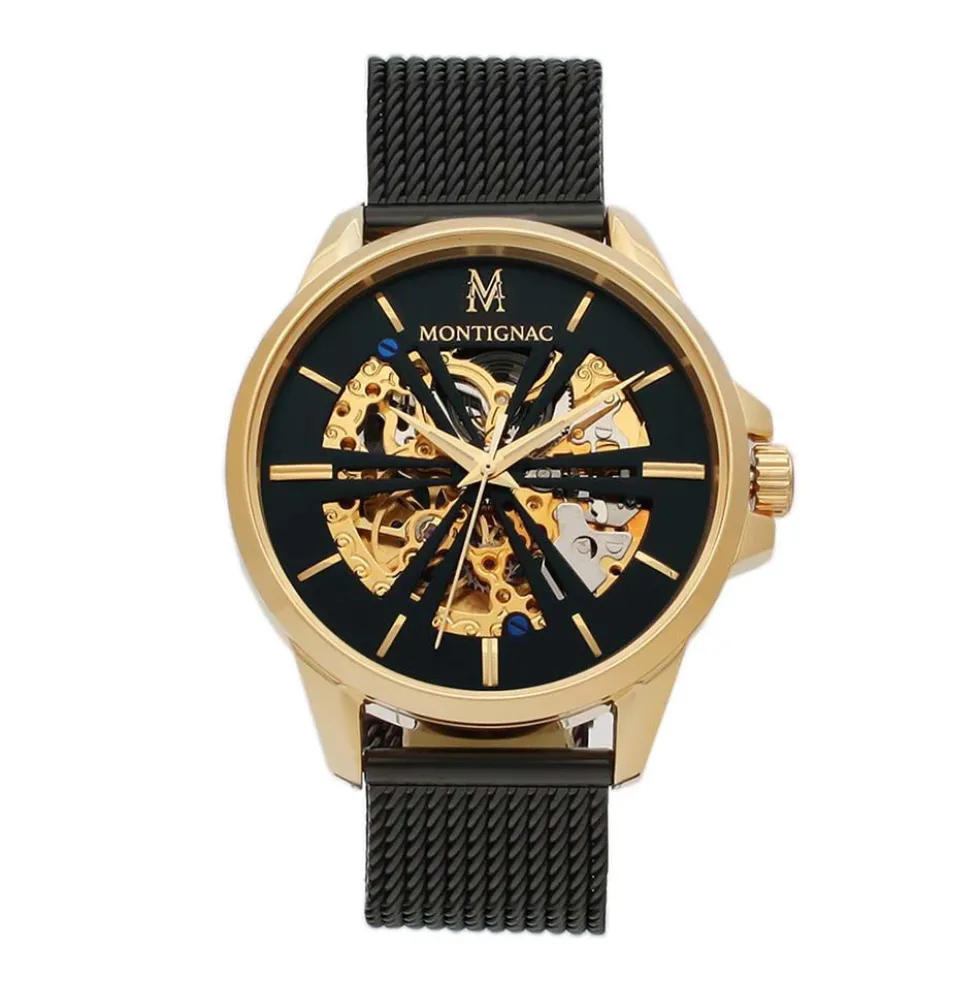 Montre Montignac Round Automatique Noir