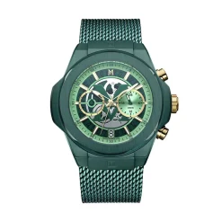 Montre Montignac Round Chrono Vert