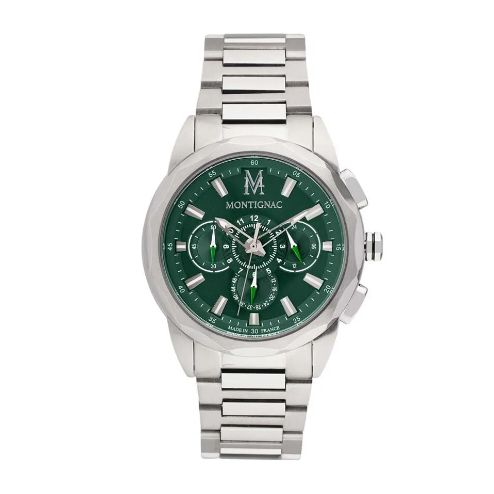 Montre Montignac Round Multifonction Vert