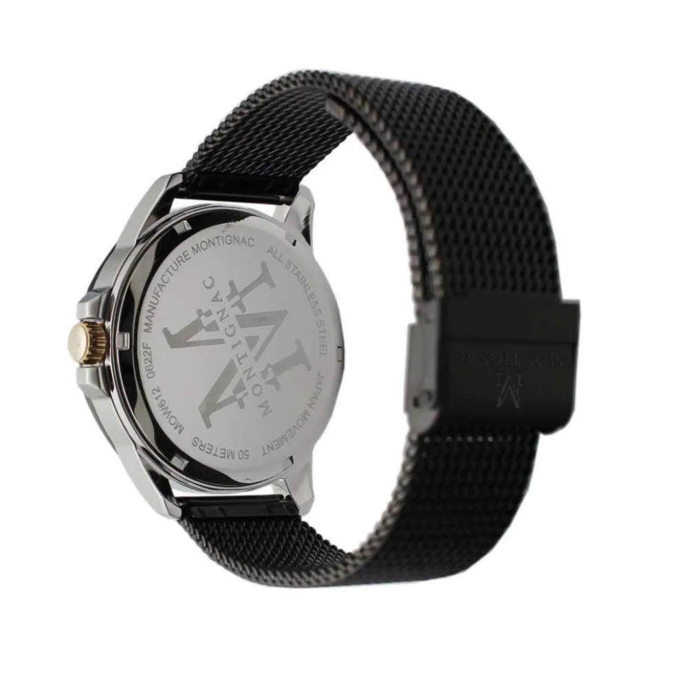 Montre Montignac Round Noir