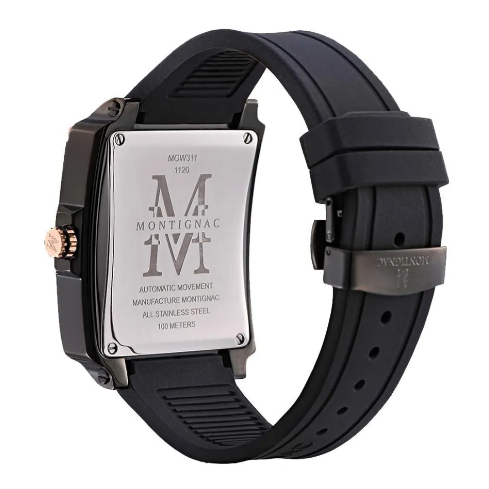 Montre Montignac Square Automatique Noir
