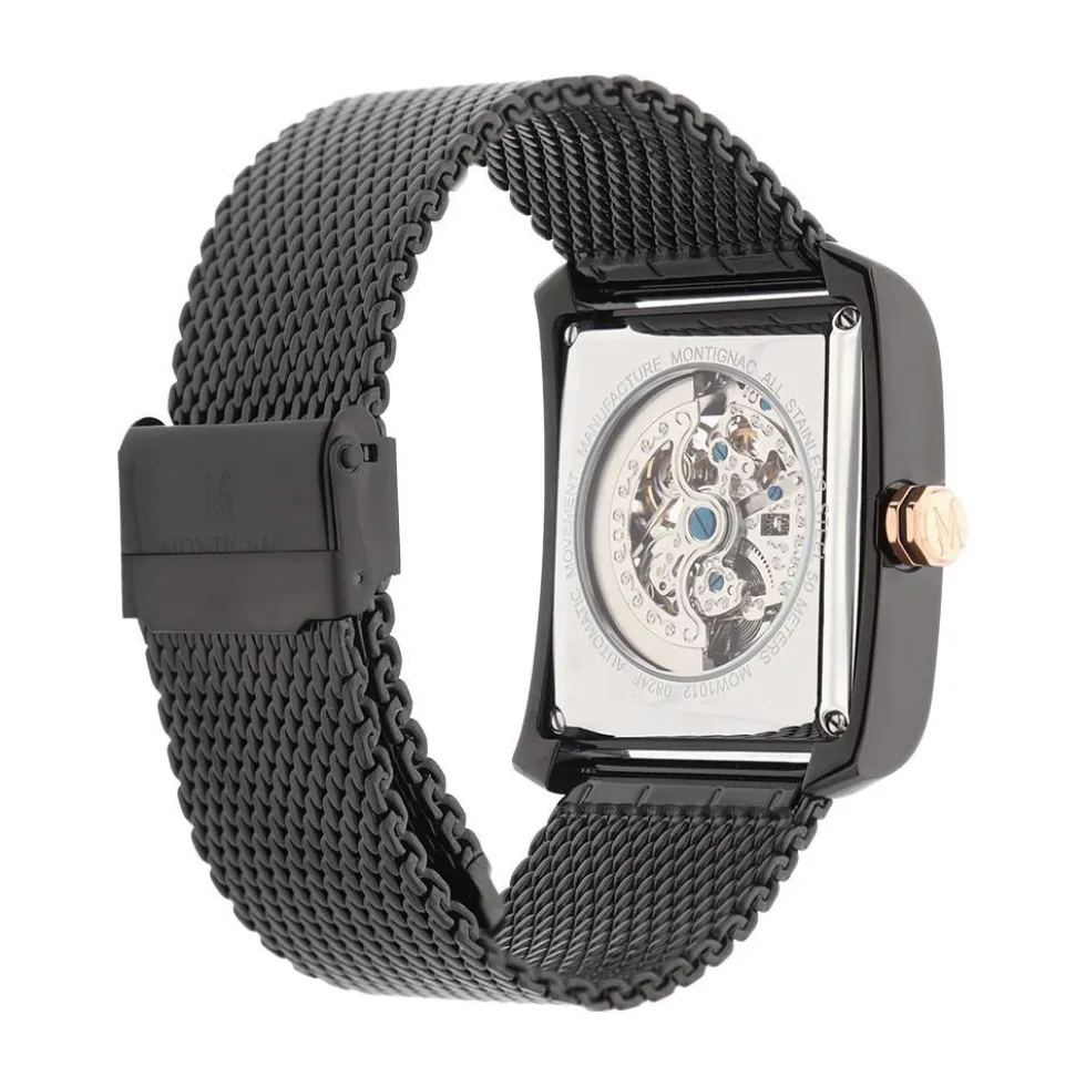 Montre Montignac Square Automatique Noir