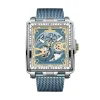 Montre Montignac Square Bleu