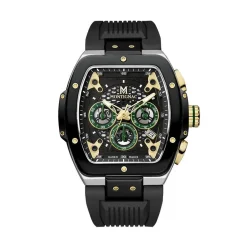 Montre Montignac Tonneau Chrono Noir